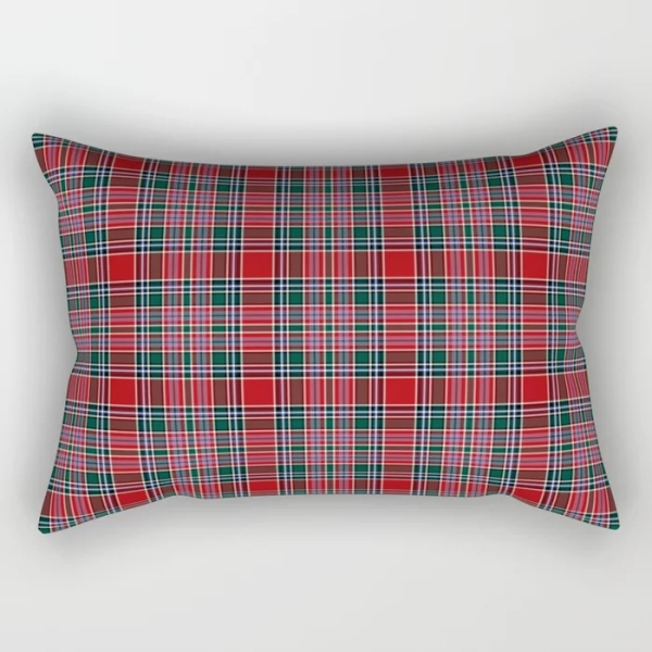 MacBean tartan rectangular throw pillow
