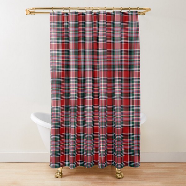 MacBean tartan shower curtain