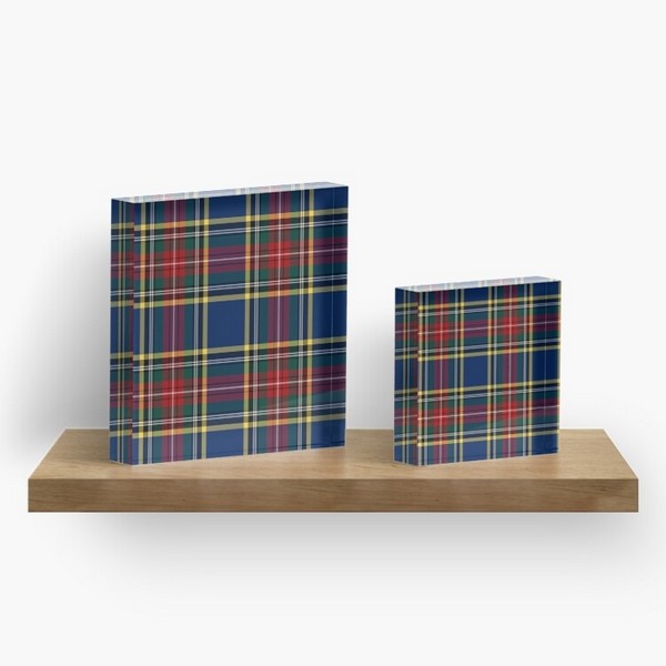 MacBeth tartan acrylic block