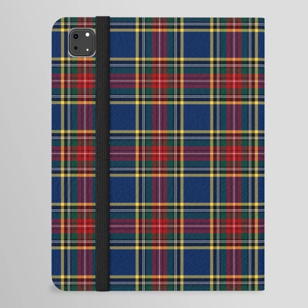 MacBeth tartan iPad folio case
