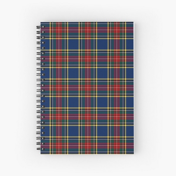 MacBeth tartan spiral notebook