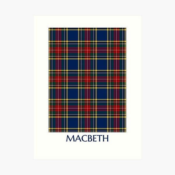 MacBeth tartan art print