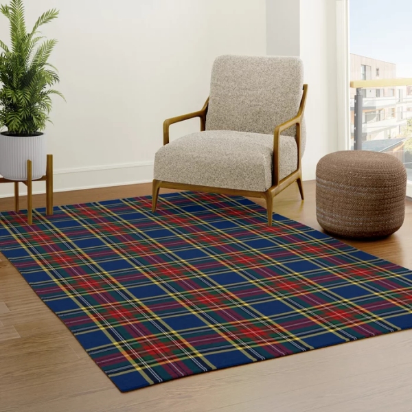 MacBeth tartan area rug