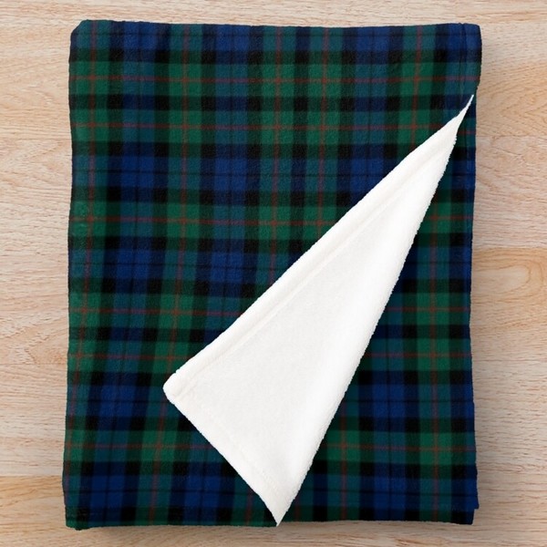 MacCallum tartan fleece throw blanket