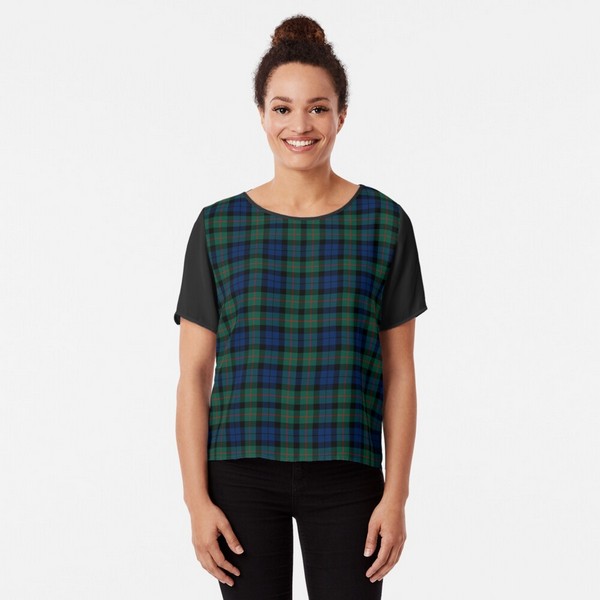 MacCallum tartan chiffon top