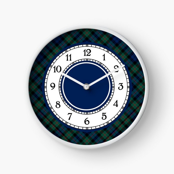 MacCallum tartan wall clock