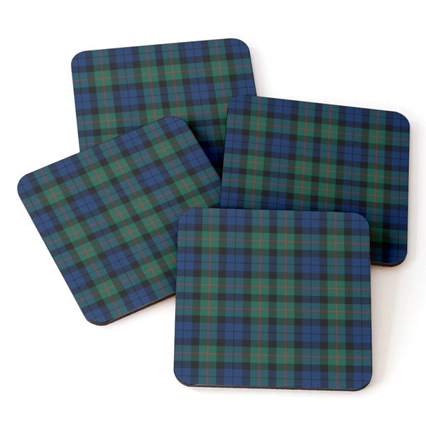 MacCallum tartan beverage coasters