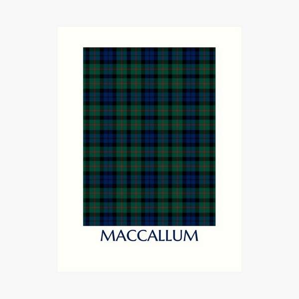 MacCallum tartan art print
