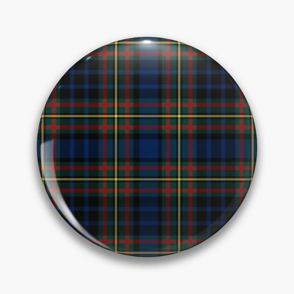 MacClellan tartan pinback button