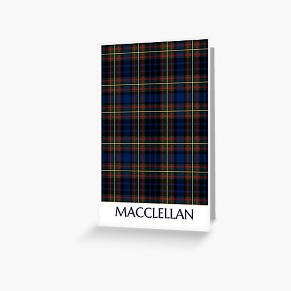 MacClellan tartan greeting card