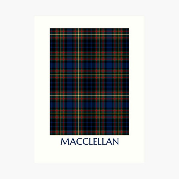 MacClellan tartan art print