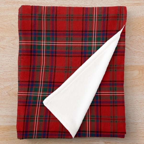 MacClure tartan fleece throw blanket