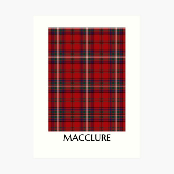 MacClure tartan art print