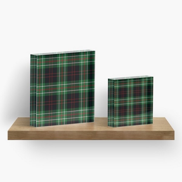 MacDiarmid tartan acrylic block