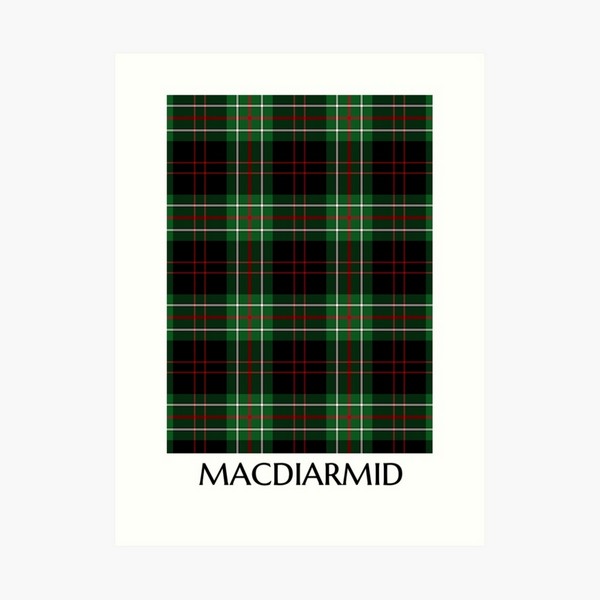 MacDiarmid tartan art print