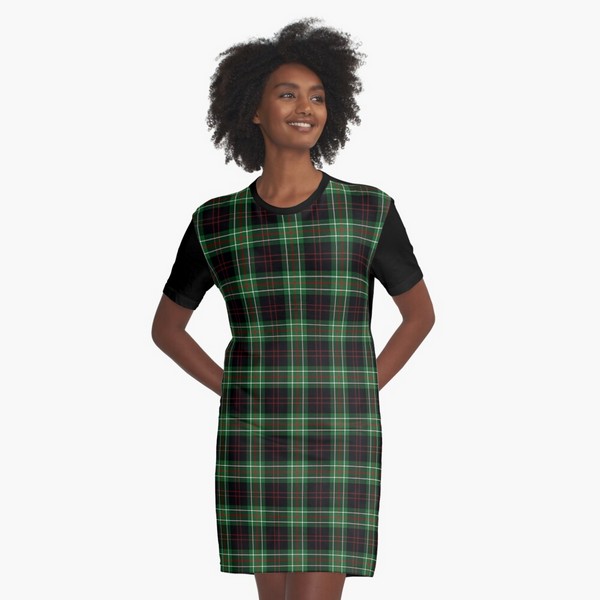 MacDiarmid tartan tee shirt dress