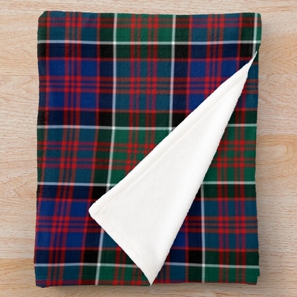 MacDonald of Clanranald tartan fleece throw blanket