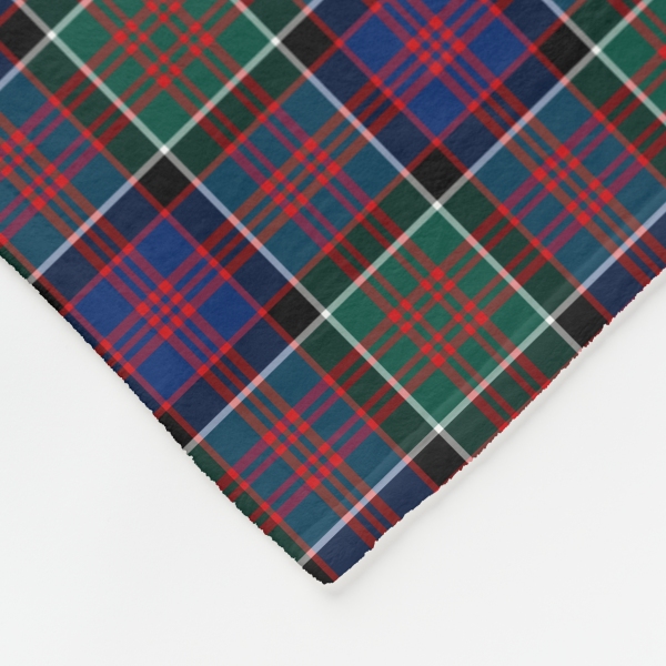 MacDonald of Clanranald tartan fleece blanket