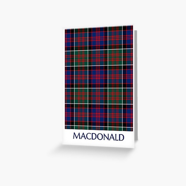 MacDonald of Clanranald tartan greeting card