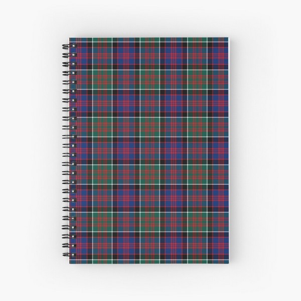 MacDonald of Clanranald tartan spiral notebook