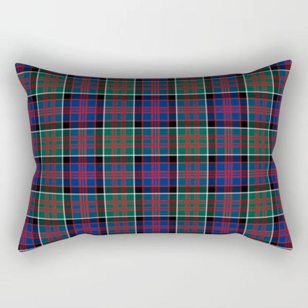MacDonald of Clanranald tartan rectangular throw pillow