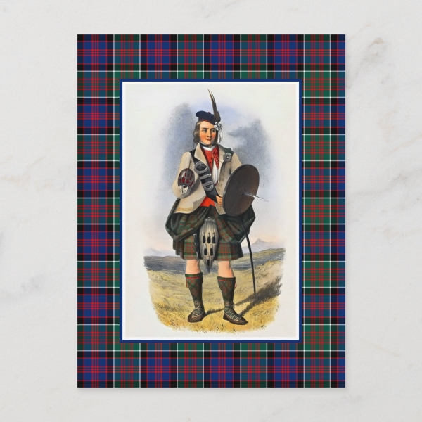 MacDonald of Clanranald tartan postcard