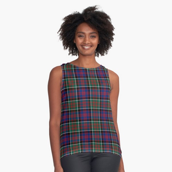 MacDonald of Clanranald tartan sleeveless top