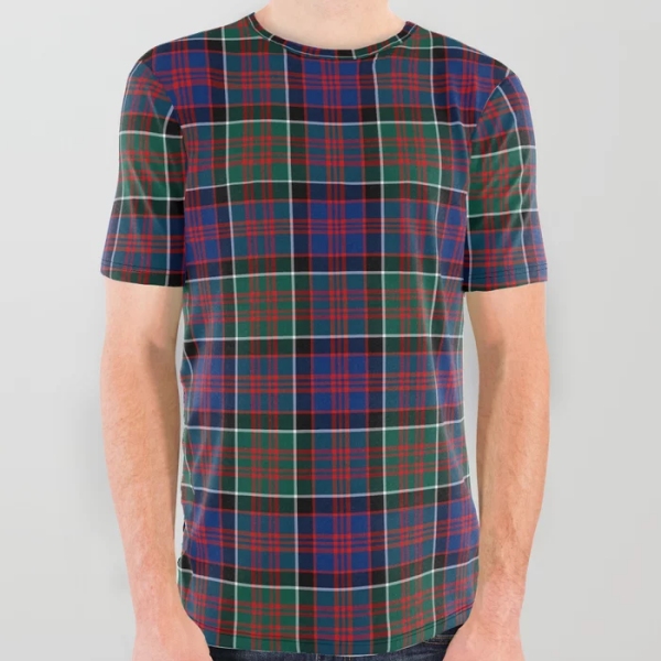 MacDonald of Clanranald tartan all over print tee shirt