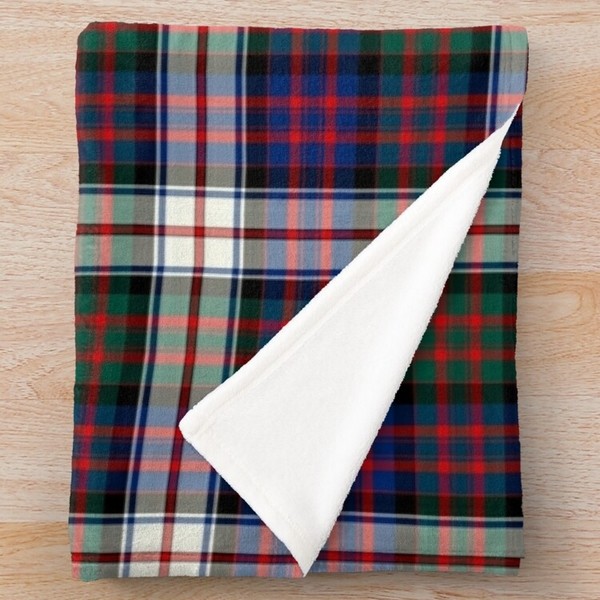 Clan MacDonald Dress tartan fleece blanket from Plaidwerx.com