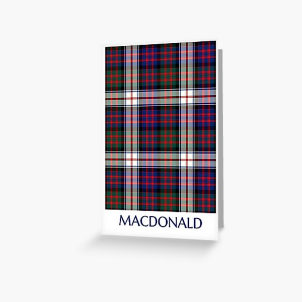 MacDonald Dress tartan greeting card