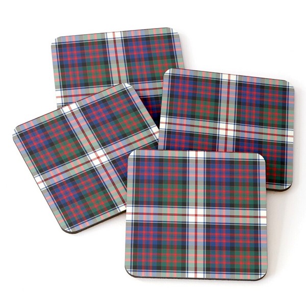 MacDonald Dress tartan beverage coasters