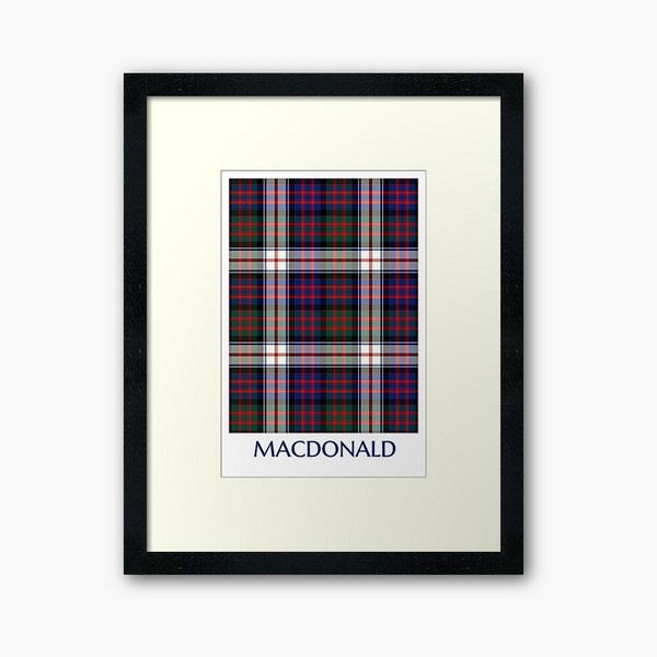 MacDonald Dress tartan framed print