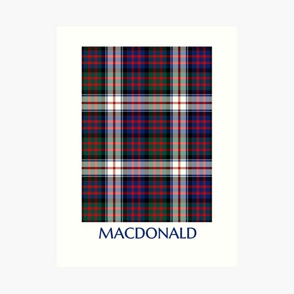 MacDonald Dress tartan art print