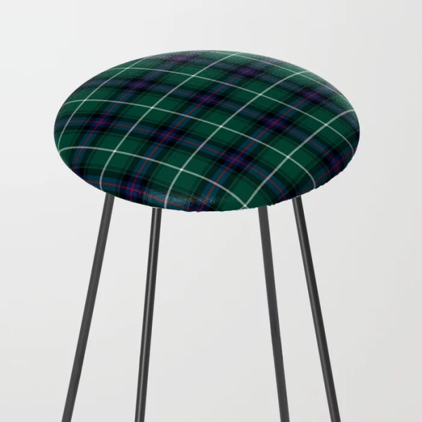 MacDonald tartan counter stool