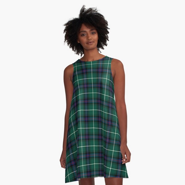 MacDonald tartan a-line dress