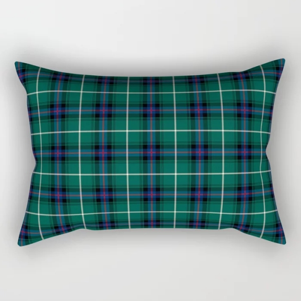 MacDonald tartan rectangular throw pillow