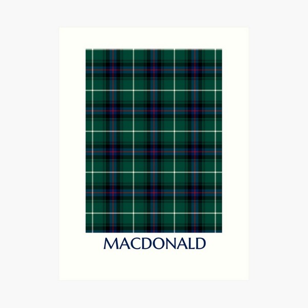 MacDonald tartan art print