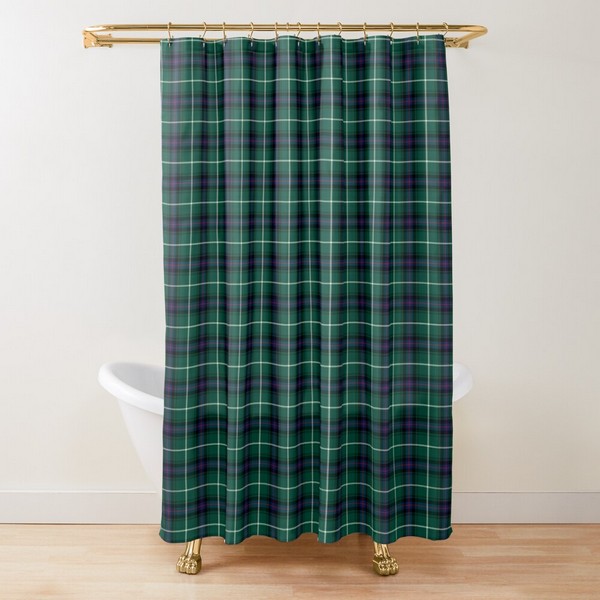 MacDonald tartan shower curtain