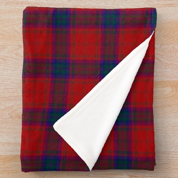 MacDougall tartan fleece throw blanket