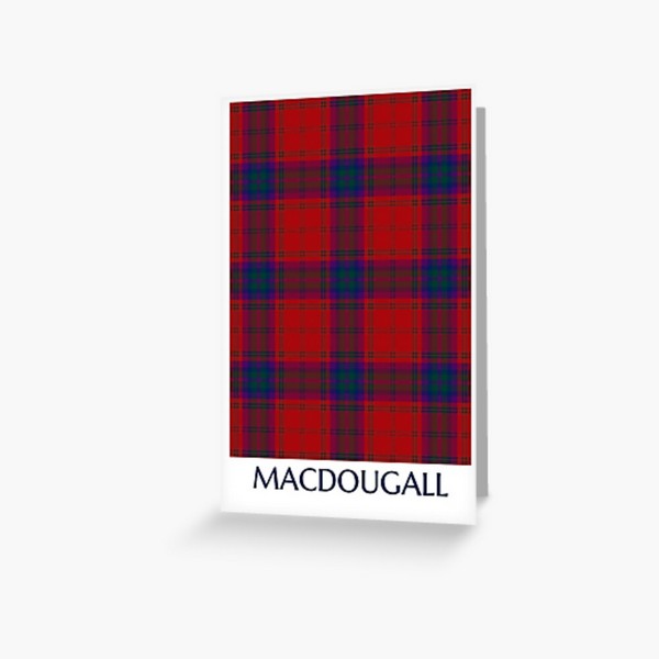MacDougall tartan greeting card