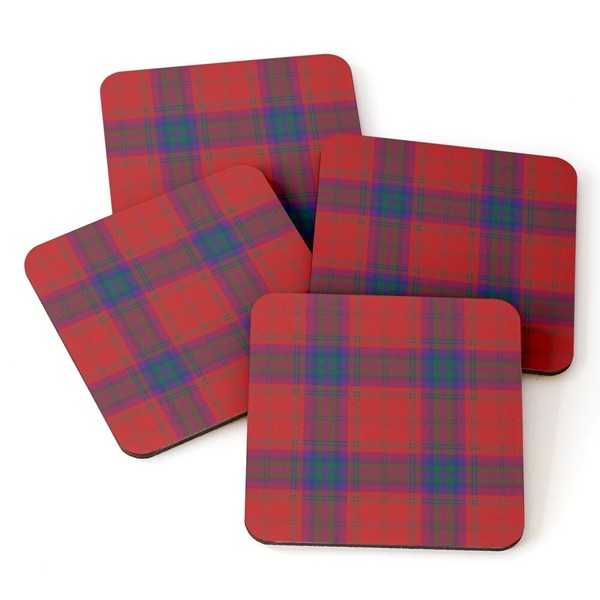 MacDougall tartan beverage coasters