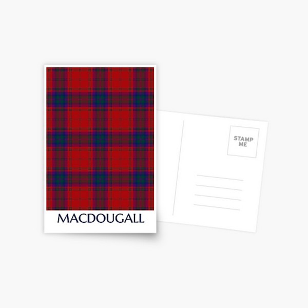 MacDougall tartan postcard