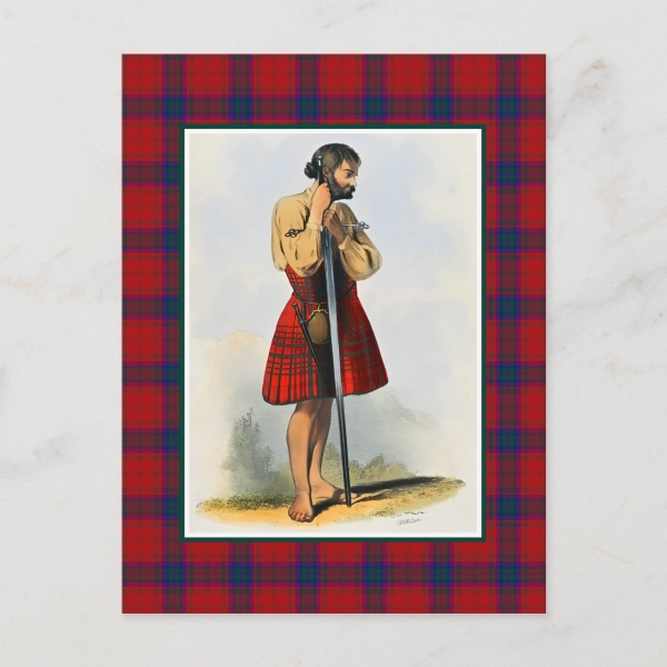 MacDougall tartan postcard