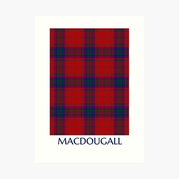 MacDougall tartan art print