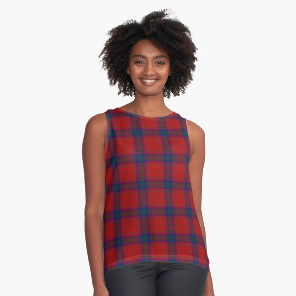 MacDougall tartan sleeveless top