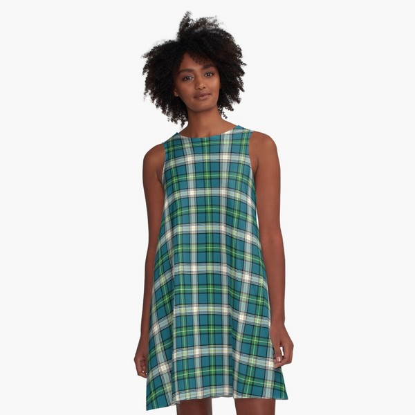 MacDowall tartan a-line dress