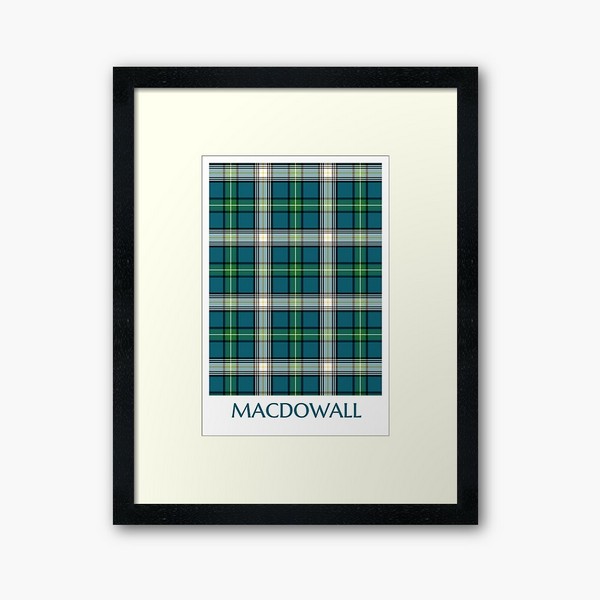 Clan MacDowall Tartan Framed Print