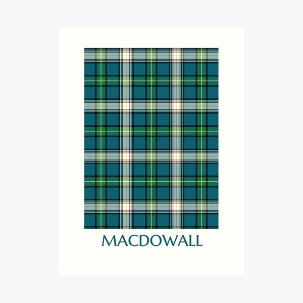 MacDowall tartan art print