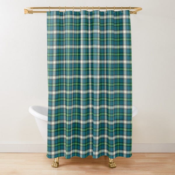 MacDowall tartan shower curtain