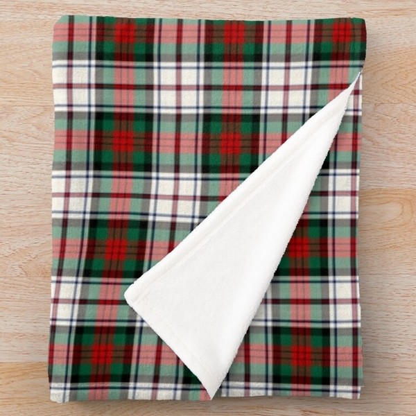 MacDuff Dress tartan fleece throw blanket